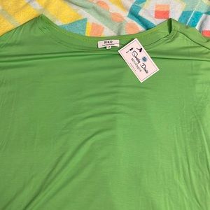 NWT Piko short sleeved green shirt